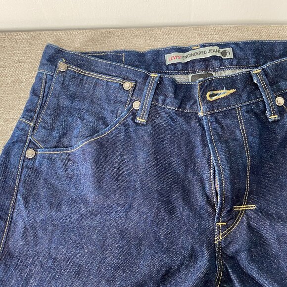 Levi's Engineered Jeans Men's 34 Button Fly Blue The Leg Twist Original 1999 VTG - Picture 4 of 16